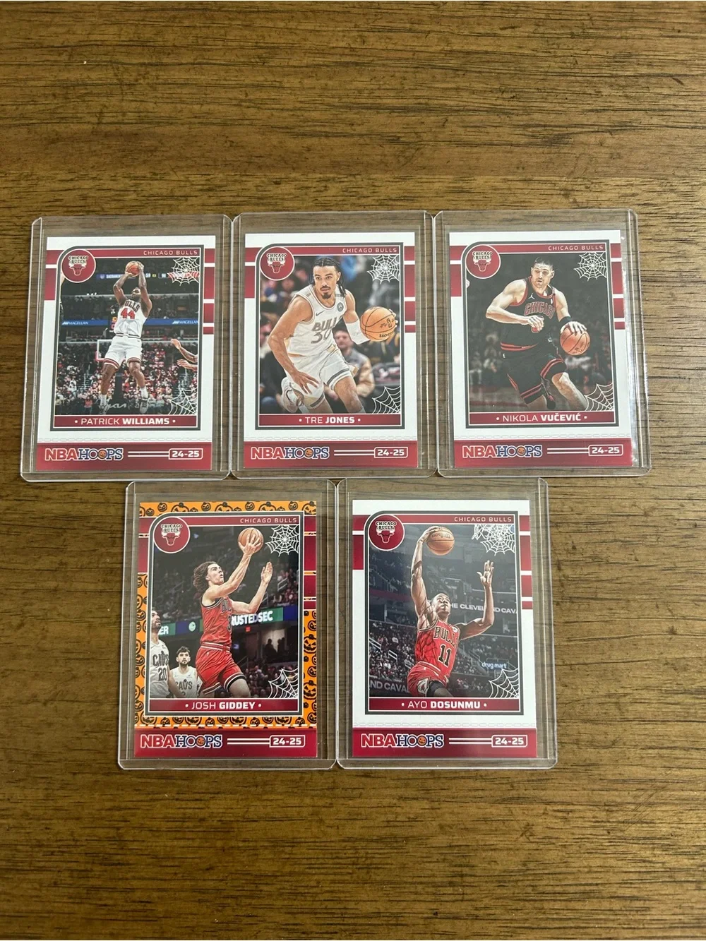 Chicago Bulls NBA Haunted Hoops 24-25: Set of 5 cards